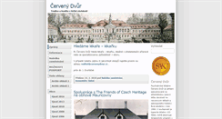 Desktop Screenshot of cervenydvur.cz